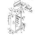 Kenmore 2539366191 cabinet parts diagram