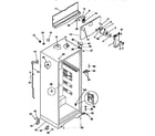 Kenmore 2539366181 cabinet parts diagram