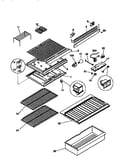 Separator and shelves