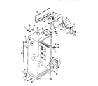 Kenmore 2539366101 cabinet parts diagram