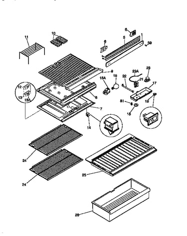 Separator ans shelves