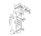 Kenmore 2539668000 cabinet parts diagram