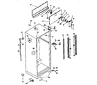 Kenmore 2539368740 cabinet parts diagram