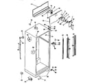 Kenmore 2539368780 cabinet parts diagram