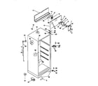 Kenmore 2539368090 cabinet parts diagram