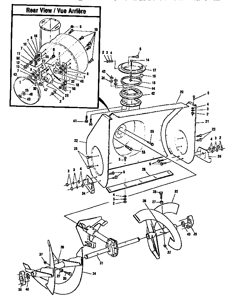 Auger housing