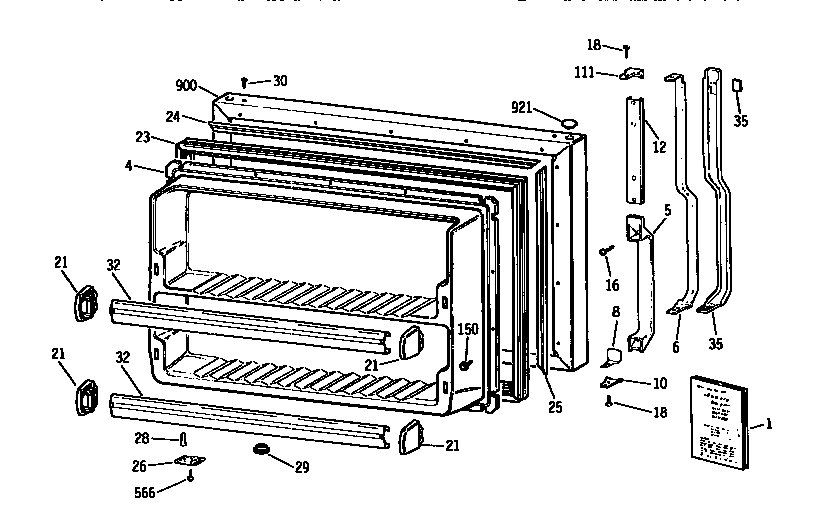FREEZER DOOR