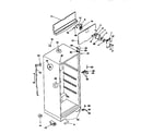 Kenmore 2539768080 cabinet parts diagram