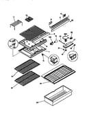 Separator and shelves
