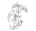Kenmore 2539366110 cabinet parts diagram