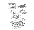 Kenmore 3639659684 shelf diagram