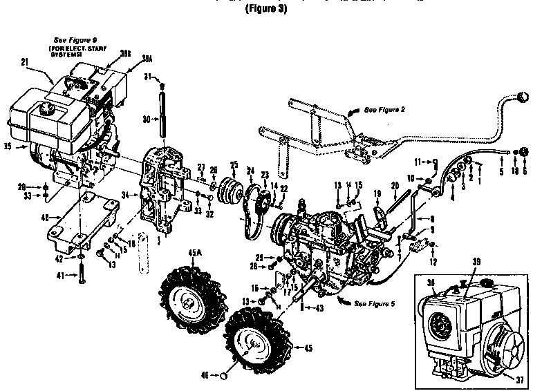 Belt system,engine,wheels