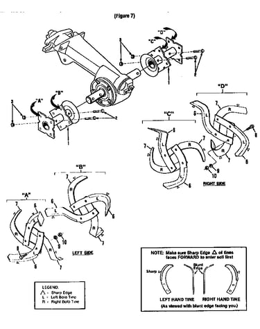 Bolo tine assemblies