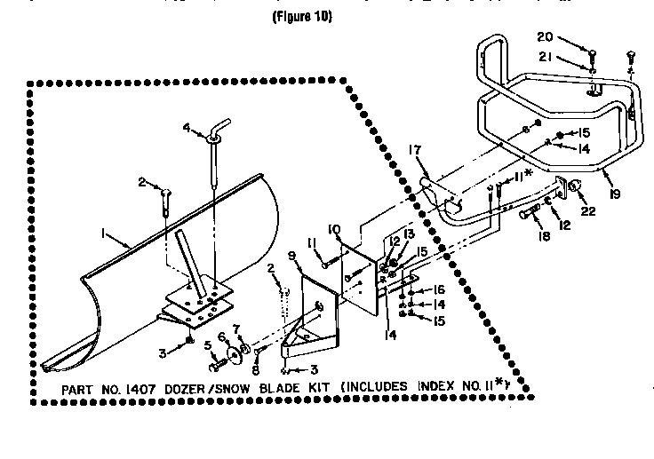 Dozer/show blade attachment