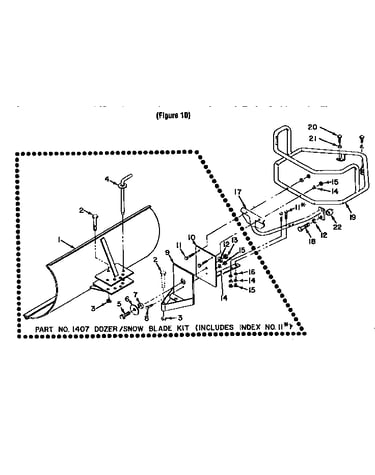 Dozer/show blade attachment