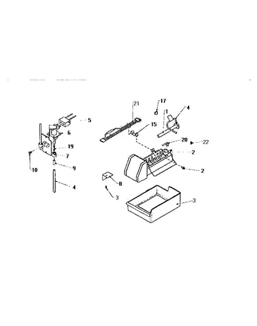 Add-on ice maker assembly