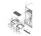 Amana TV18S3L-P1194901W cabinet shelving diagram