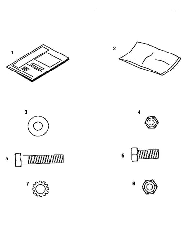 Carton #1 manual/hardware package
