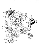 Engine, forwarding drive mechanism