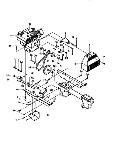 Engine, forwarding drive mechanism
