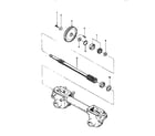 Troybilt 12077 drive shaft assembly diagram