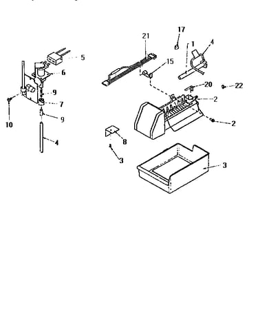 Add-on ice maker assembly