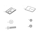 Craftsman 521244930 carton #1 manual/hardware package diagram
