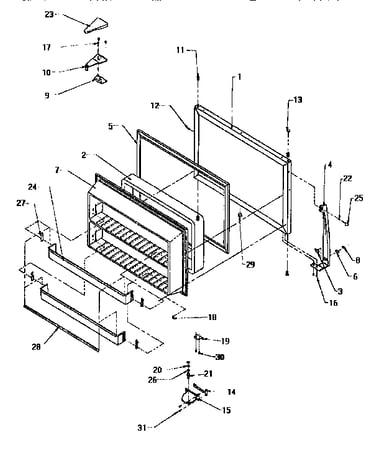 Freezer door
