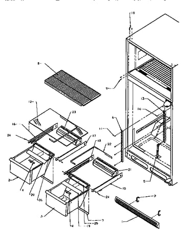 Cabinet shelving