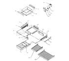 Amana TA18S2W-P1194501W cabinet shelving diagram