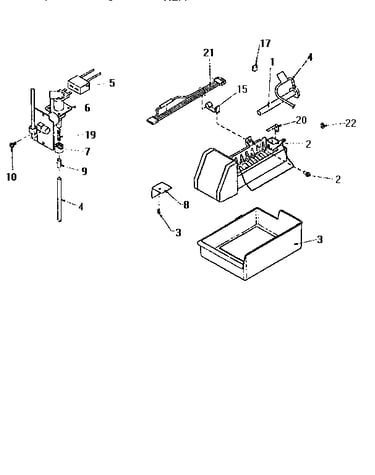 Add-on ice maker assembly