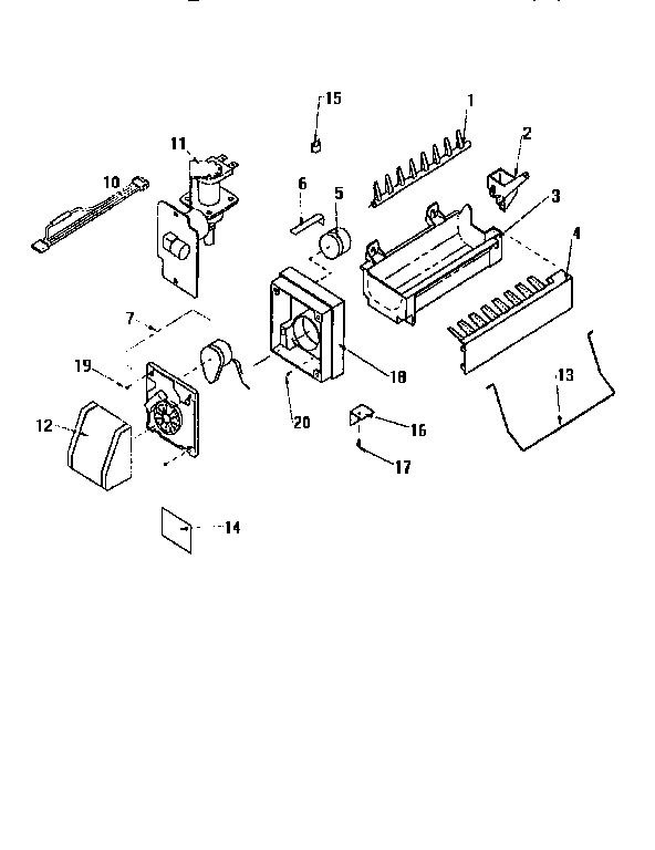 COMPACT ICE MAKER NO. D7824702