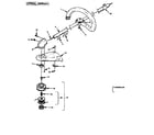 Homelite Z825SEV drive shaft and cutter head assembly diagram