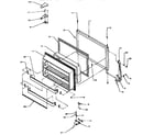 Amana TG18S3L-P1194601W freezer door diagram