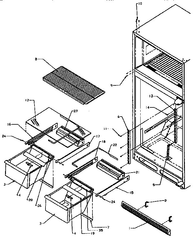 Cabinet shelving