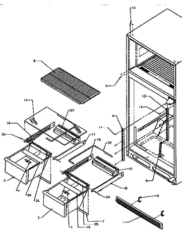 Cabinet shelving
