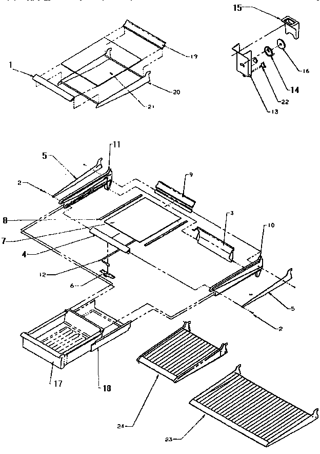 Cabinet shelving