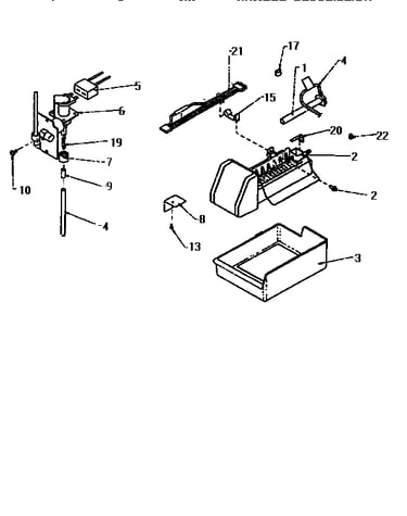 Add on ice maker assembly