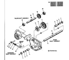 Troybilt 15009 wheel,eccentric,&tiller shaft asm diagram