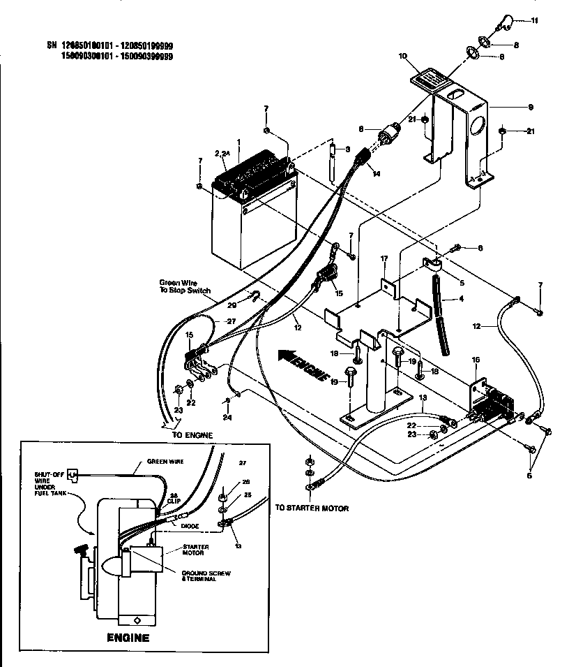 Electric start assembly