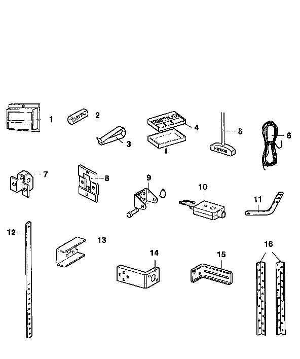 ☆ Creative Garage Parts XJJ 41A3489 Garage Door Openers Carriage Complete Trolley Assembly