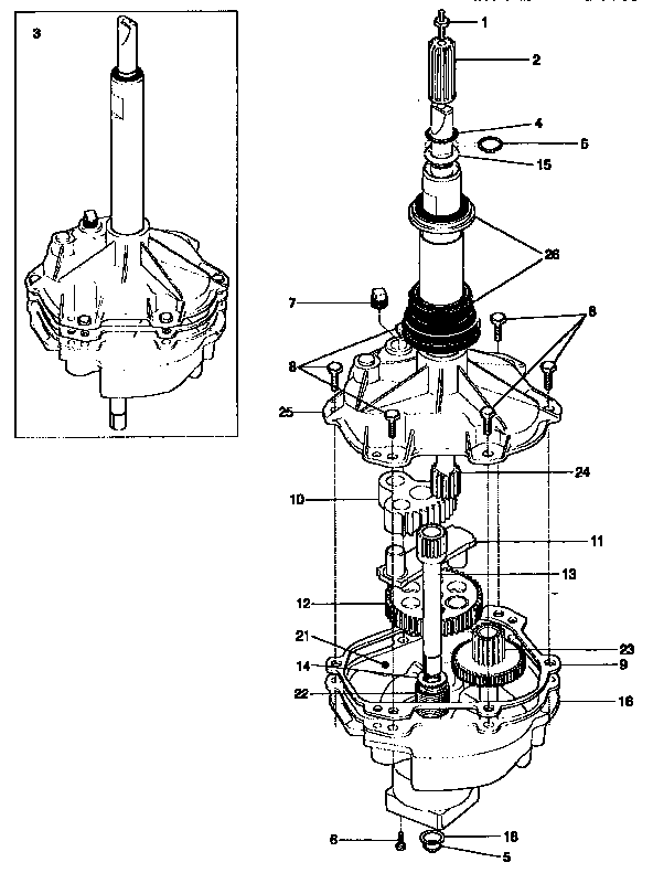 Gearcase/transmission