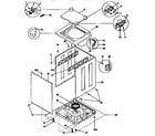 Kenmore 41799570810 top and cabinet diagram