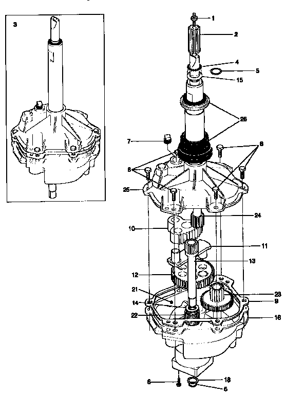 Gearcase/transmission