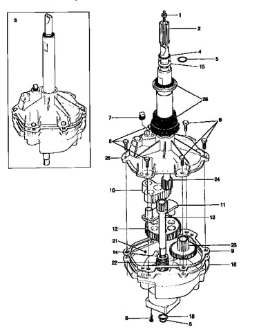 Gearcase/transmission