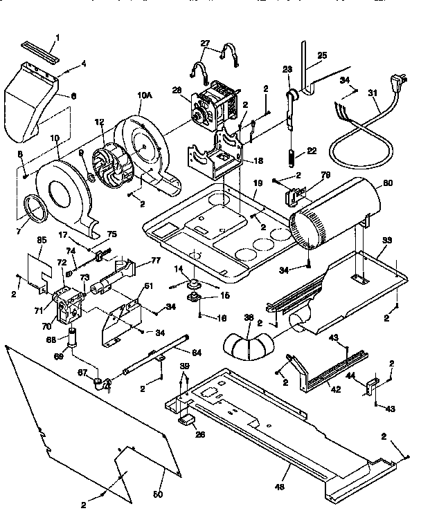 Blower and base
