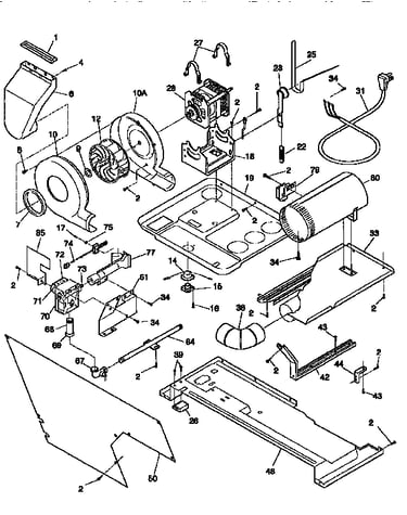 Blower and base