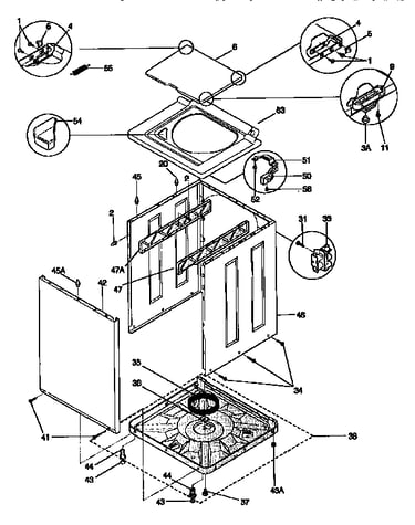 Top and cabinet