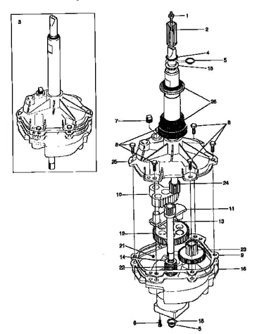 Gearcase/transmission