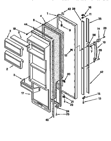 Refrigerator door